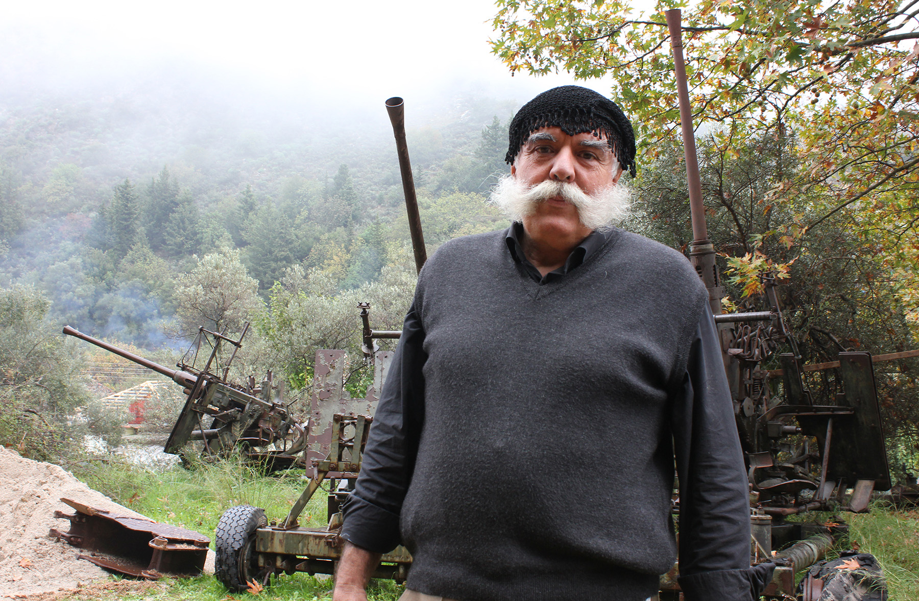 Nikos Gianikakis at Theriso's National Resistance Museum