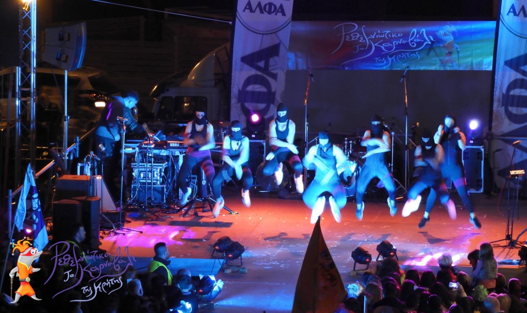 Dancing in time and space. Opening ceremony of the 2019 Rethymno Carnival.