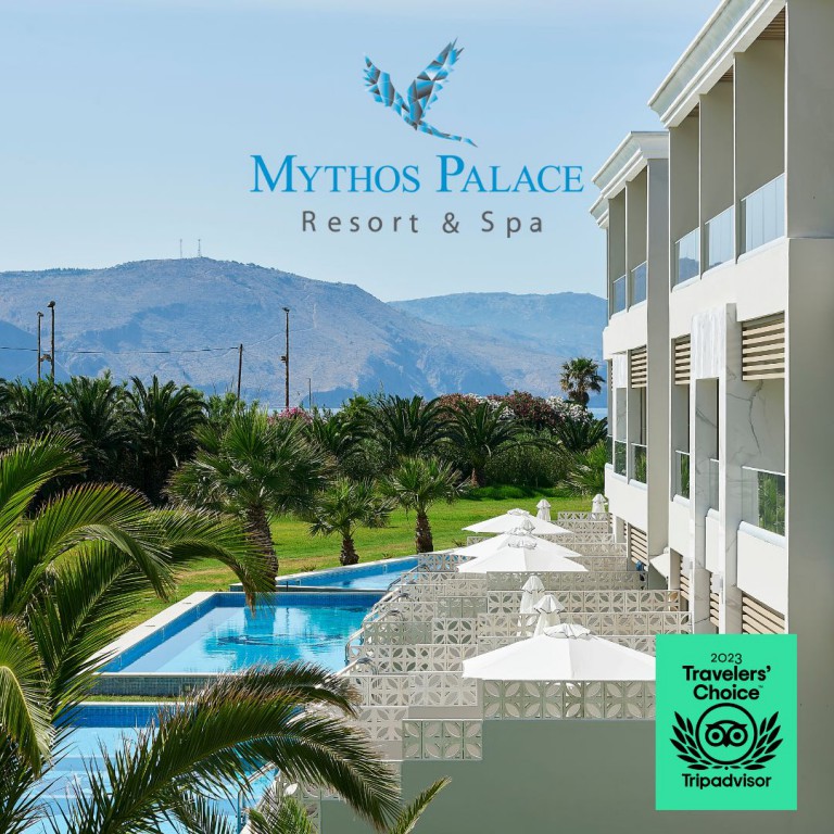 MYTHOS PALACE RESORT & SPA WINS TRAVELERS’ CHOICE 2023 AWARD BY TRIPADVISOR