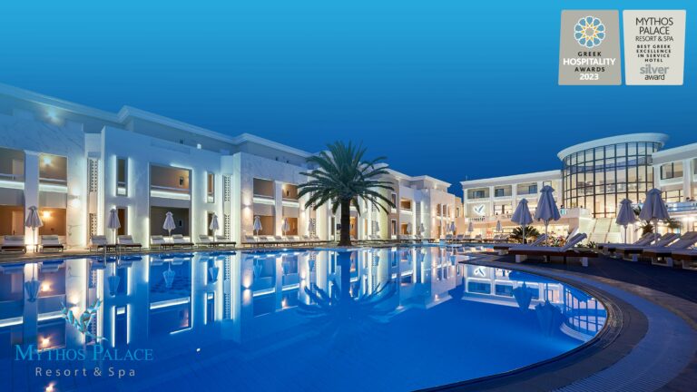 Mythos Palace Resort & Spa Secures Silver Award for Best Greek Excellence in Service Resort at the Greek Hospitality Awards 2023