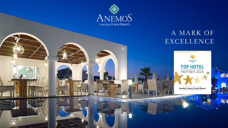 Anemos Luxury Grand Resort Receives Schauinsland Reisen Top Hotel 2026 Distinction