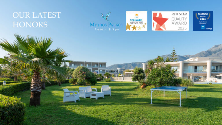 Mythos Palace Resort & Spa Recognized with Leading Hospitality Awards.