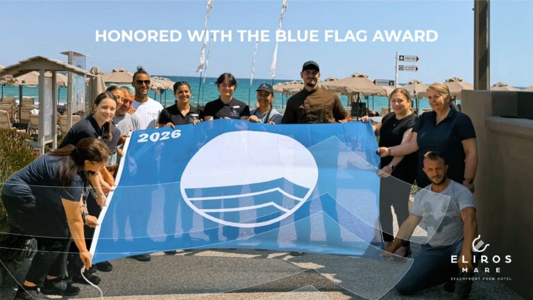 Eliros Mare Beachfront Poem Hotel Celebrates 11th Consecutive Blue Flag Award